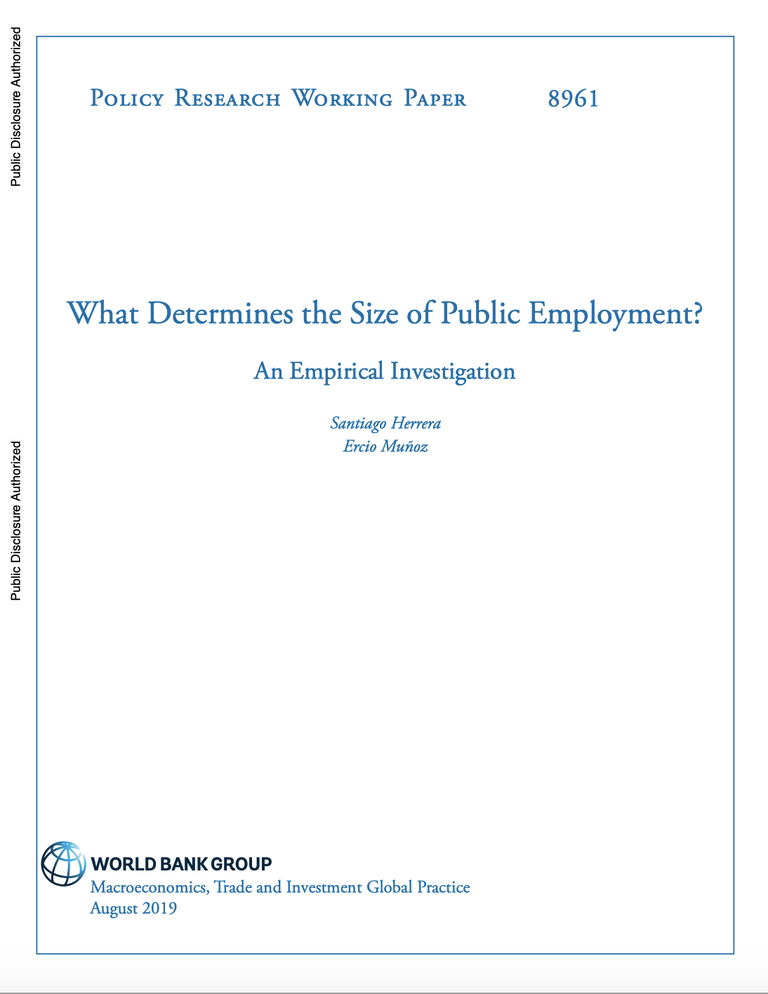 What Determines The Size Of Public Employment?
